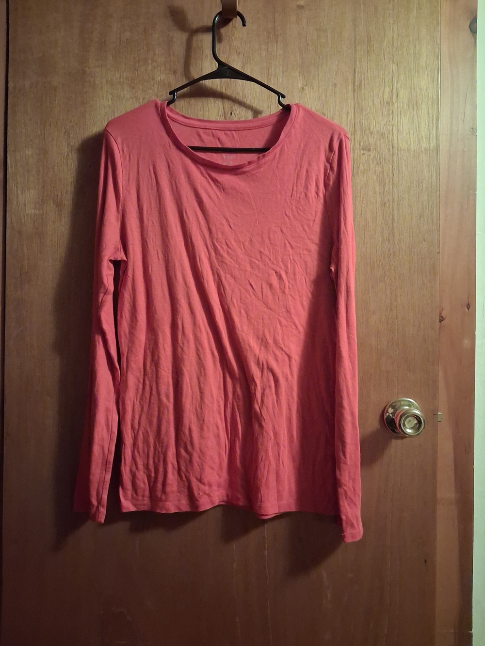 a new day Red Long Sleeve Crewneck Top